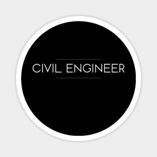 Civil Engineer Minimalist Design Magnet